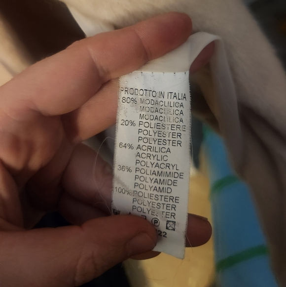 ❄️ Italian EUC Elegant Cream Fur-Trimmed Women's Coat unbranded no size tag - Picture 2 of 4